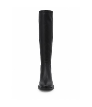 Bota Alta Negra con Hebilla y Tacon Bajo Montevita 105514