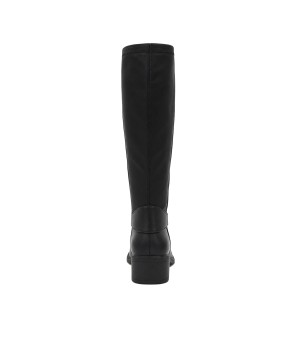 Bota Alta Negra con Hebilla y Tacon Bajo Montevita 105514