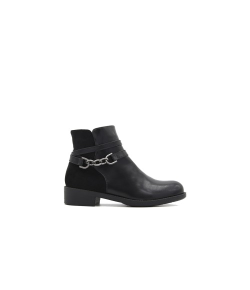Botin Negro con Cadena Montevita 105516