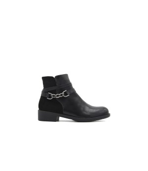 Botin Negro con Cadena Montevita 105516