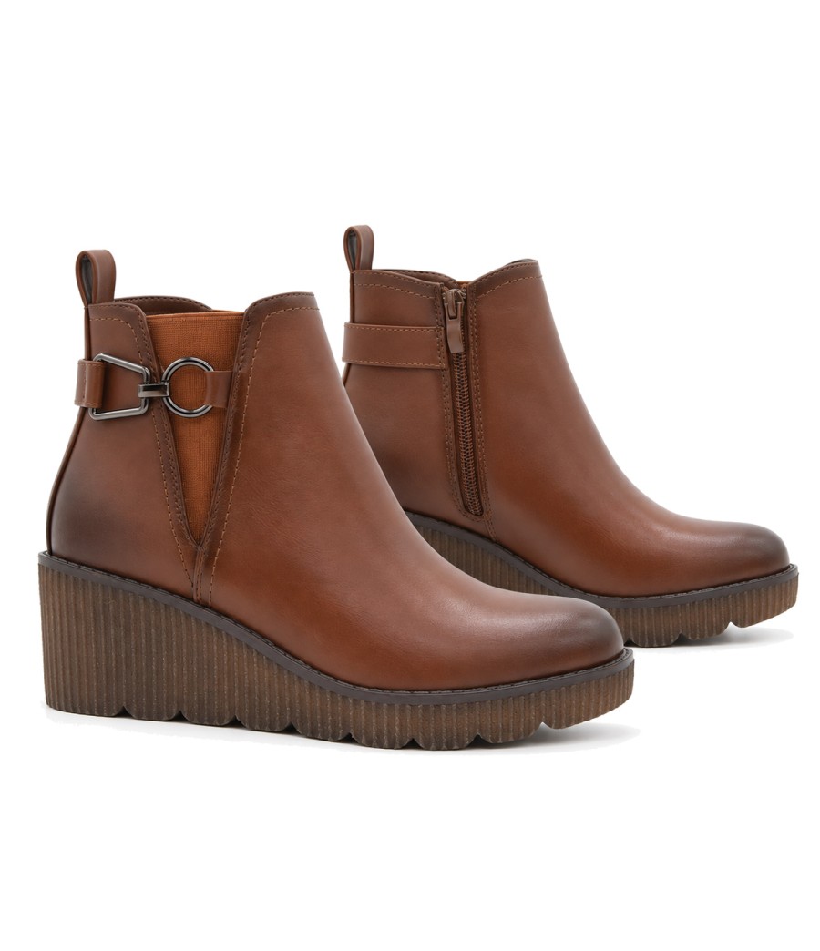 Botin Marron con Cuna y Adorno Montevita 105519