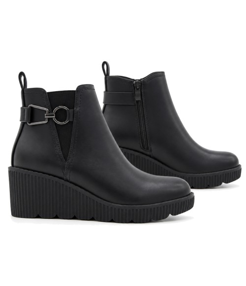 Botin Negro con Cuna y Adorno Montevita 105520