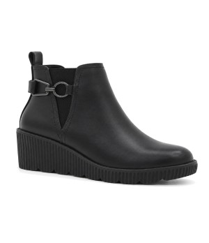 Botin Negro con Cuna y Adorno Montevita 105520