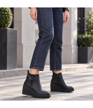 Botin Negro con Cuna y Adorno Montevita 105520
