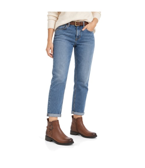 Botin Marron con Hebillas y Tacon Bajo Montevita 105530
