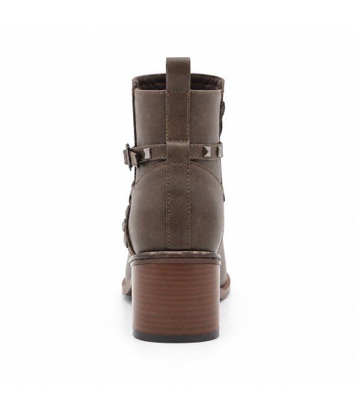 Botin Marron con Tachuelas Purapiel 105532