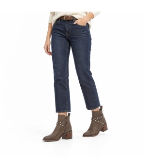 Botin Marron con Tachuelas Purapiel 105532