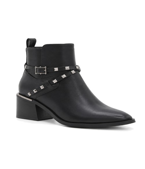 Botin Negro con Tachuelas Purapiel 105533