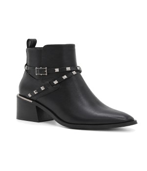 Botin Negro con Tachuelas Purapiel 105533
