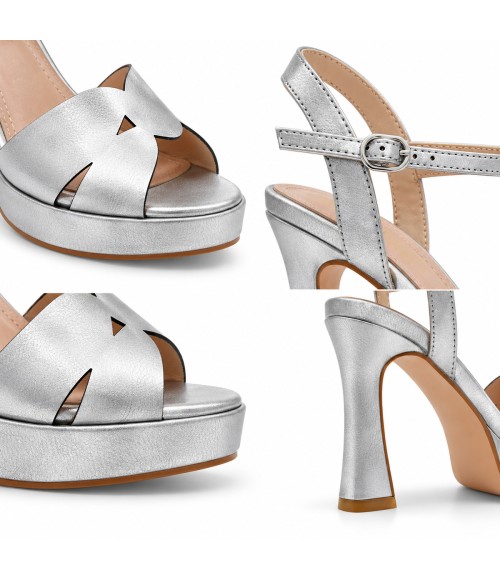 Sandalia Y Tacon Fino Para Mujer Montevita Fenie 105071