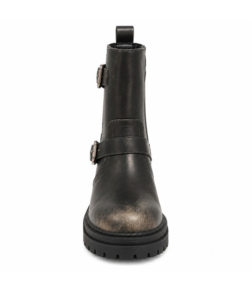 Botin Biker Negro con Hebillas Montevita Bottivita79 105534