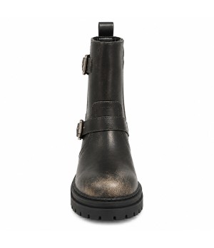 Botin Biker Negro con Hebillas Montevita Bottivita79 105534