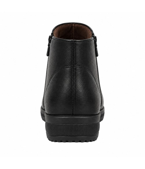 Botin Negro con Cremallera y Cuna Baja Montevita Bottivita80 105535