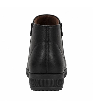 Botin Negro con Cremallera y Cuna Baja Montevita Bottivita80 105535