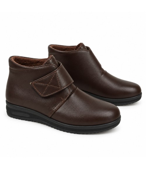 Botin Marron con Velcro y Cuna Baja Montevita Bottivita81 105536