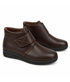 Botin Marron con Velcro y Cuna Baja Montevita Bottivita81 105536