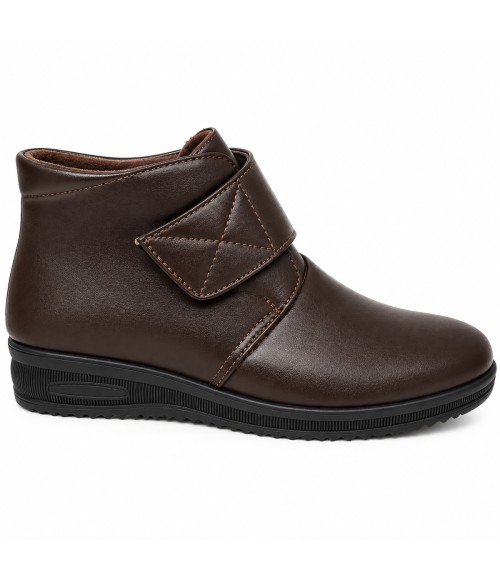 Botin Marron con Velcro y Cuna Baja Montevita Bottivita81 105536