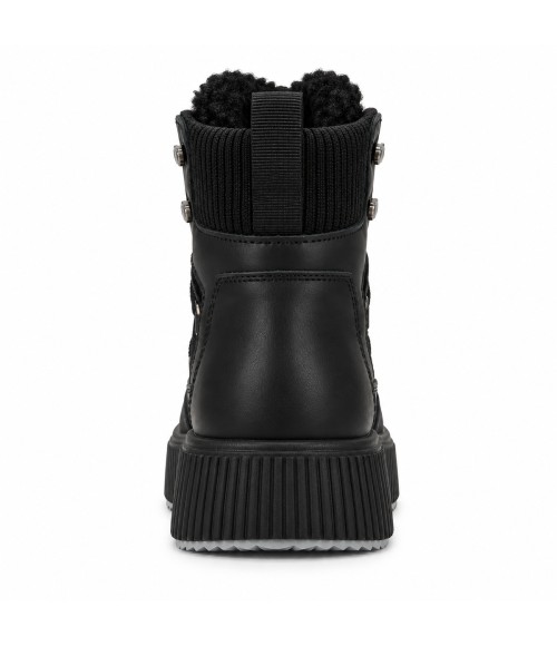 Botin Negro con Cordones y Plataforma Montevita Bottivita84 105539