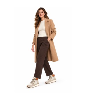 Zapatilla Alta Beige con Cremallera y Cordones Montevita Sneakvita1 105541