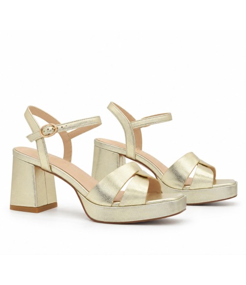 Sandalia y Tacon Ancho Para Mujer Montevita Galre 105224