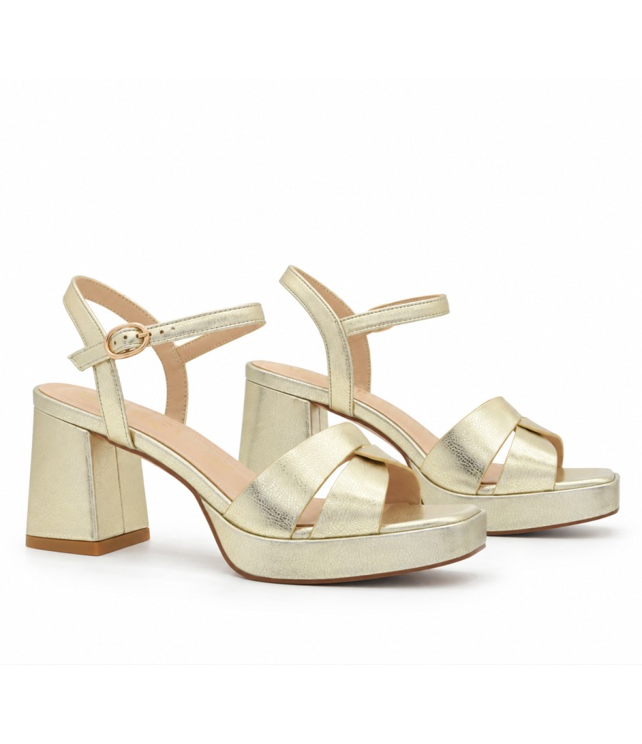 Sandalia y Tacon Ancho Para Mujer Montevita Galre 105224