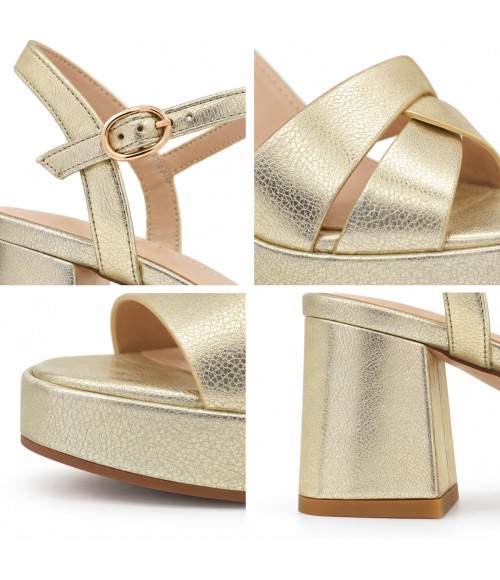 Sandalia y Tacon Ancho Para Mujer Montevita Galre 105224