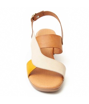 Sandalia De Piel Con Tacon Para Mujer Purapiel Purehee7 91190