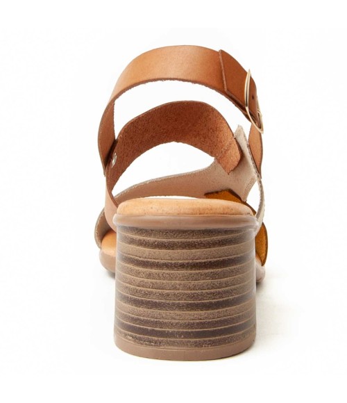 Sandalia De Piel Con Tacon Para Mujer Purapiel Purehee7 91190