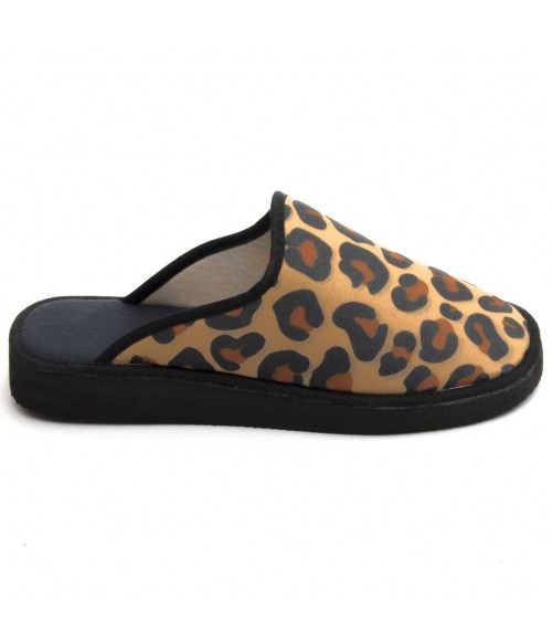 PESOPLUMAkLEOc 69513 ZAPATILLA DESTALONADA DE LEOPARDO