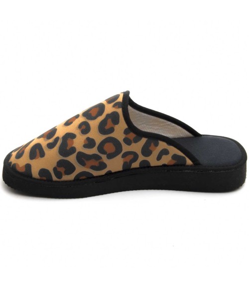 PESOPLUMAkLEOc 69513 ZAPATILLA DESTALONADA DE LEOPARDO