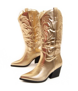 Bota Cowboy De Tacon Para Mujer Montevita Bottavita13 93969