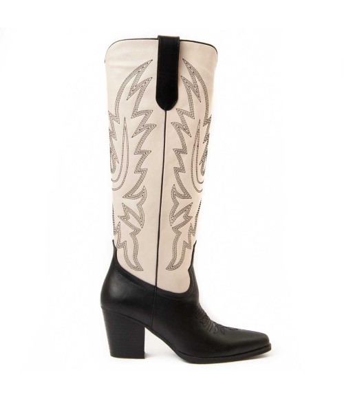 Bota De Tacon Para Mujer Montevita Vaquera 96629