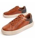 Sneaker Casual Para Hombre.  Montevita  Maroon  96559