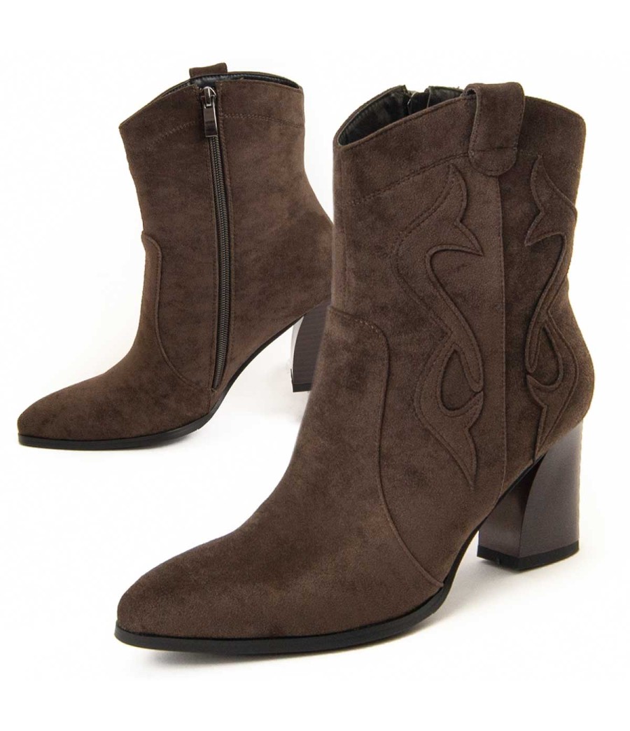 Botin De Tacon Para Mujer Montevita Cacera 96622