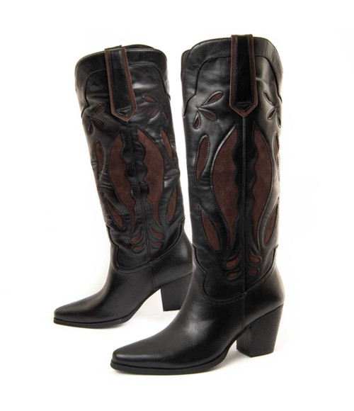 Bota De Tacon Para Mujer Montevita Tejan5 96672