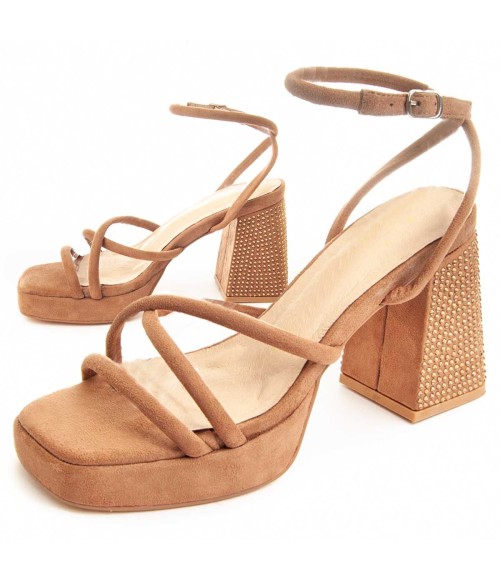 Sandalia De Tacon Para Mujer Montevita Festsand 88513